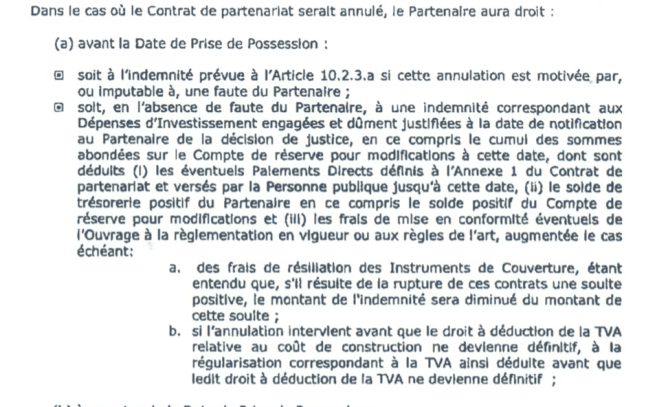 Capture d'écrans frais de résiliation